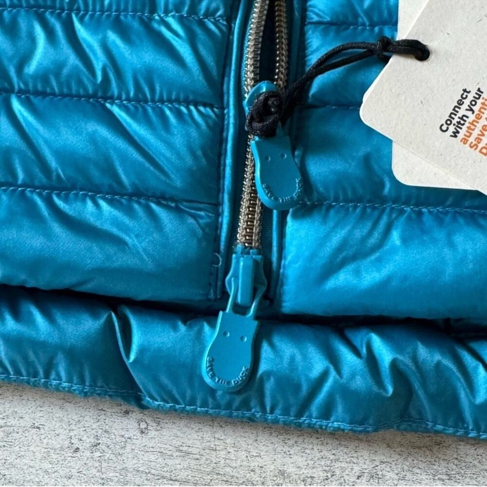 NWT Save The Duck Carina Puffer Jacket Lightweight Spring Puffer Quilted Zip Lg - Picture 8 of 15